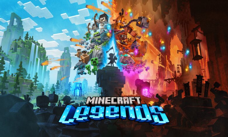 استعراض-جديد-مذهل-للعبة-البقاء-الجديدة-minecraft-legends.-–-العاب-–-يلا-لايف