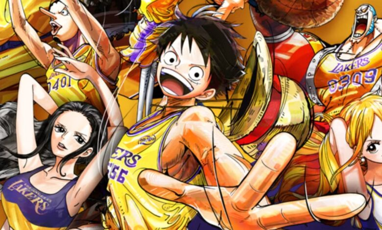 لوفي-من-one-piece-في-مواجهة-نارية-مع-نجوم-السلة-الأمريكية-los-angeles-lakers-–-العاب-–-يلا-لايف