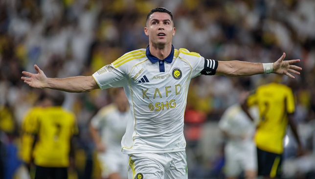 النصر-ضد-الاتحاد.-رونالدو-يهدر-فرصة-هدف-محقق-أمام-المرمى-الخالي-بغرابة-–-الدوري-السعودي