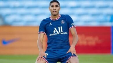 مبابي-يَتفاعل-مع-فوز-حكيمي-بجائزة-الأفضل-في-إفريقيا-–-الدوري-الاسباني