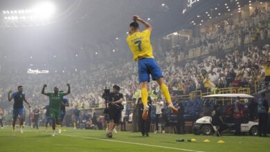 جماهير-النصر-تدعم-رونالدو-في-كلاسيكو-الاتحاد-–-الدوري-السعودي