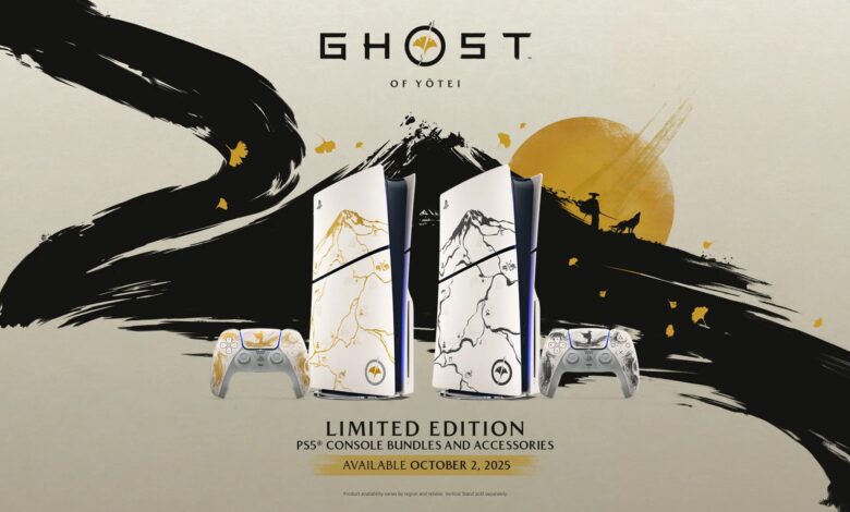 إصدارات-رائعة-من-جهاز-بلايستيشن-5-بتصاميم-مستوحاة-من-ghost-of-yotei-–-العاب-–-يلا-لايف-–-يلا-لايف