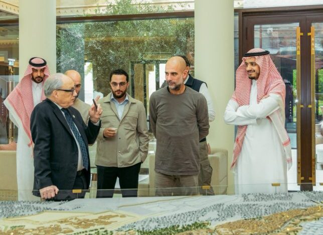 سر-زيارة-بيب-جوارديولا-لنادي-الدرعية-–-الدوري-السعودي-–-عالم-الرياضة